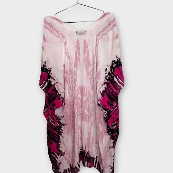 Laundry Shelli Segal Womens Wrap One Size Coverup Beach Pink Tie Dye Pool - Picture 11 of 11